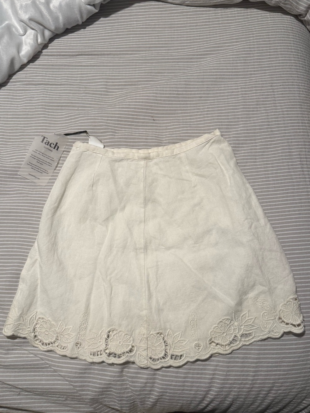 Tach Clothing NWT Rosie Mini Skirt - Size Small - Cream/Off-White